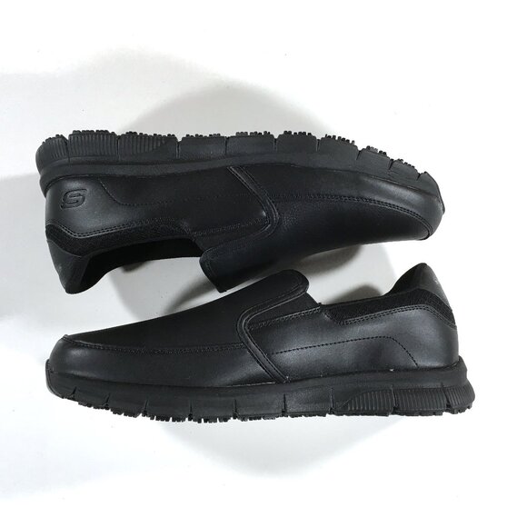 Skechers Work Relaxed Fit: Nampa - Groton SR Slip On Shoes Mens Size 11.5 Black main image 5